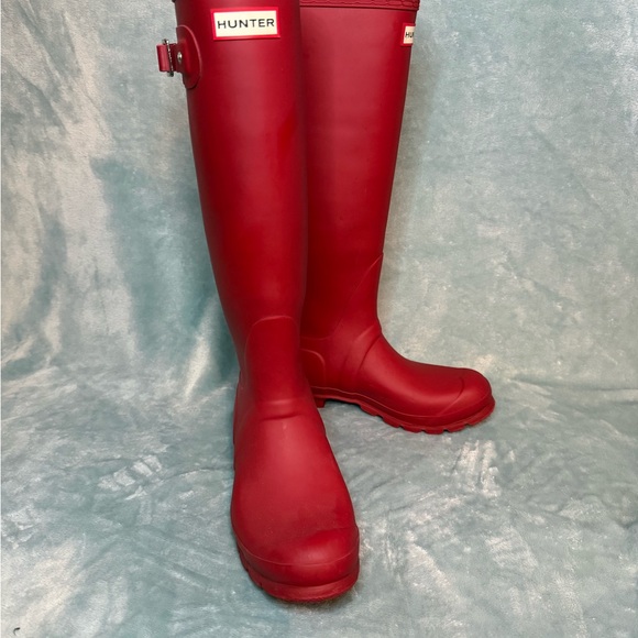 Hunter Red Tall Boots - Picture 2 of 6